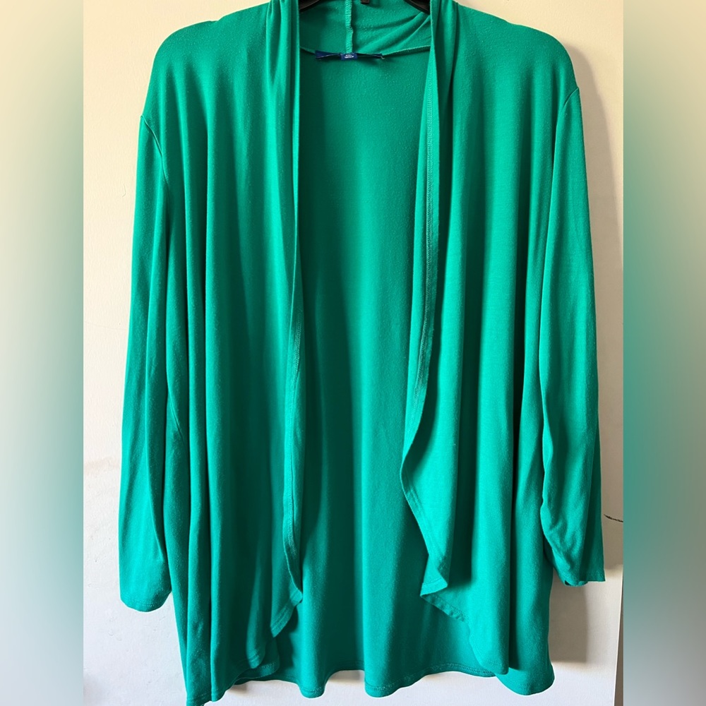 Beautiful turquoise blue Apt 9 cardigan. Measurement is 30 inches in length.